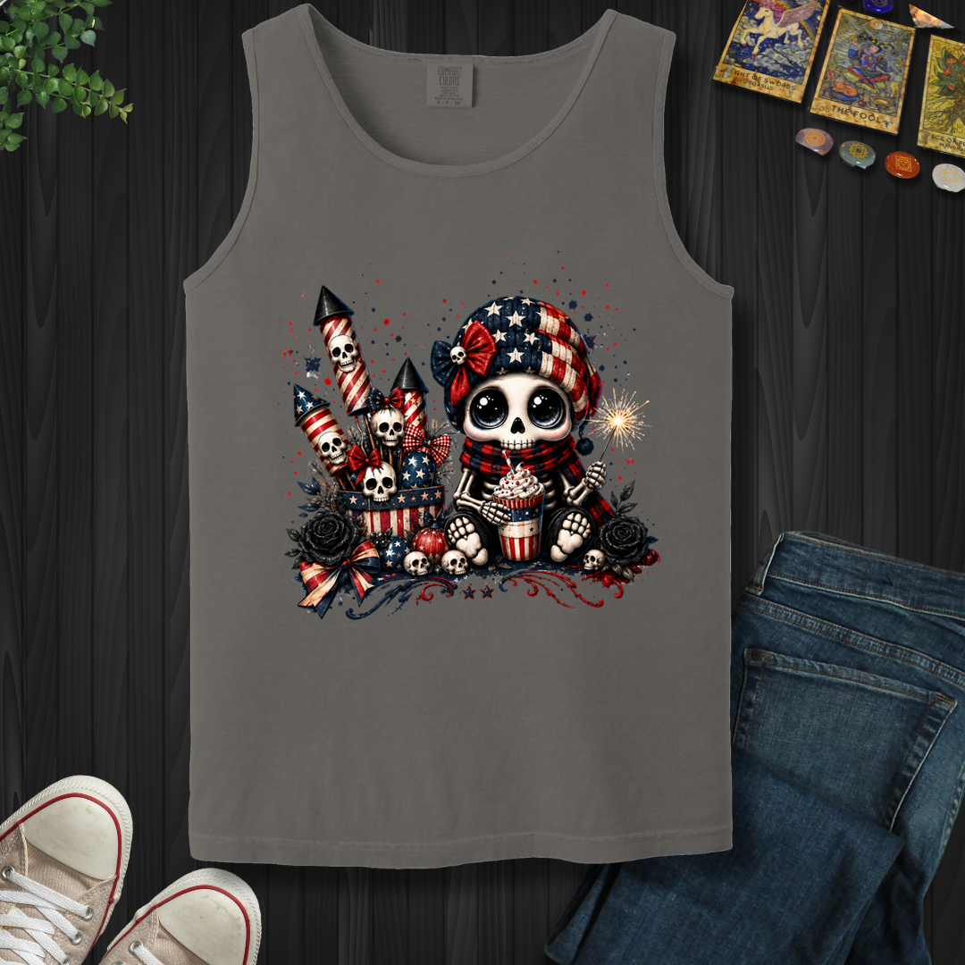 Dead Cute For The Fireworks- Tank Top