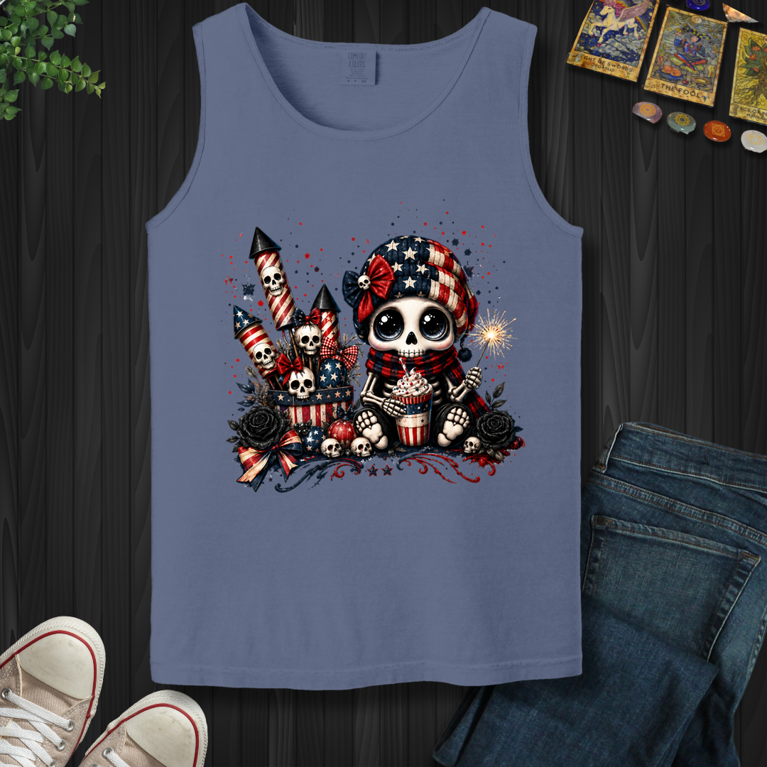 Dead Cute For The Fireworks- Tank Top