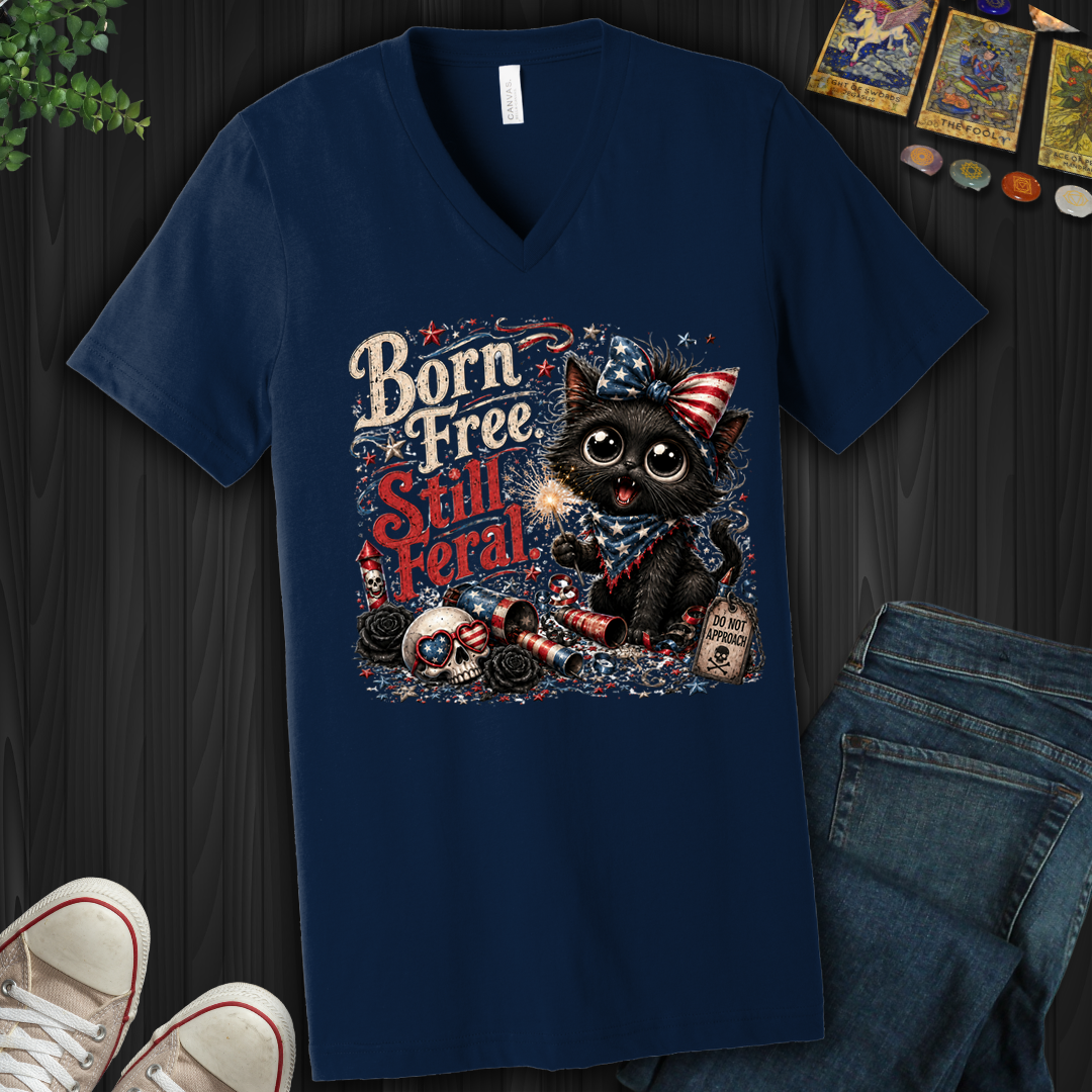 Born Free, Still Feral- V-Neck