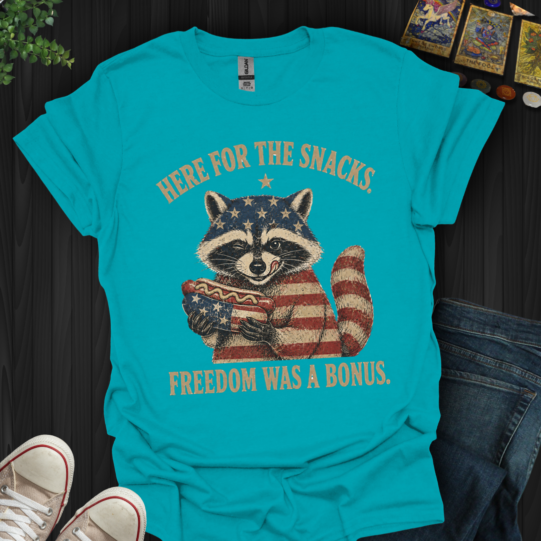 Here For The Snacks- T-Shirt