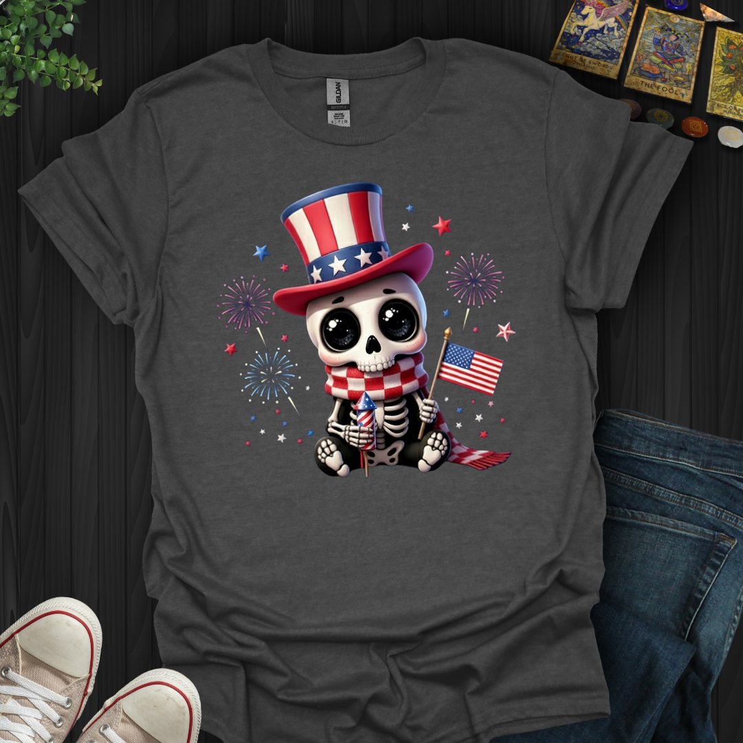 Red,White, And Dead Cute- T-Shirt