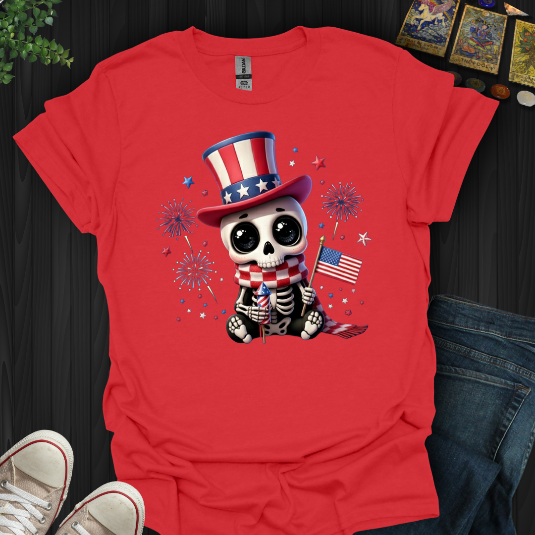 Red,White, And Dead Cute- T-Shirt