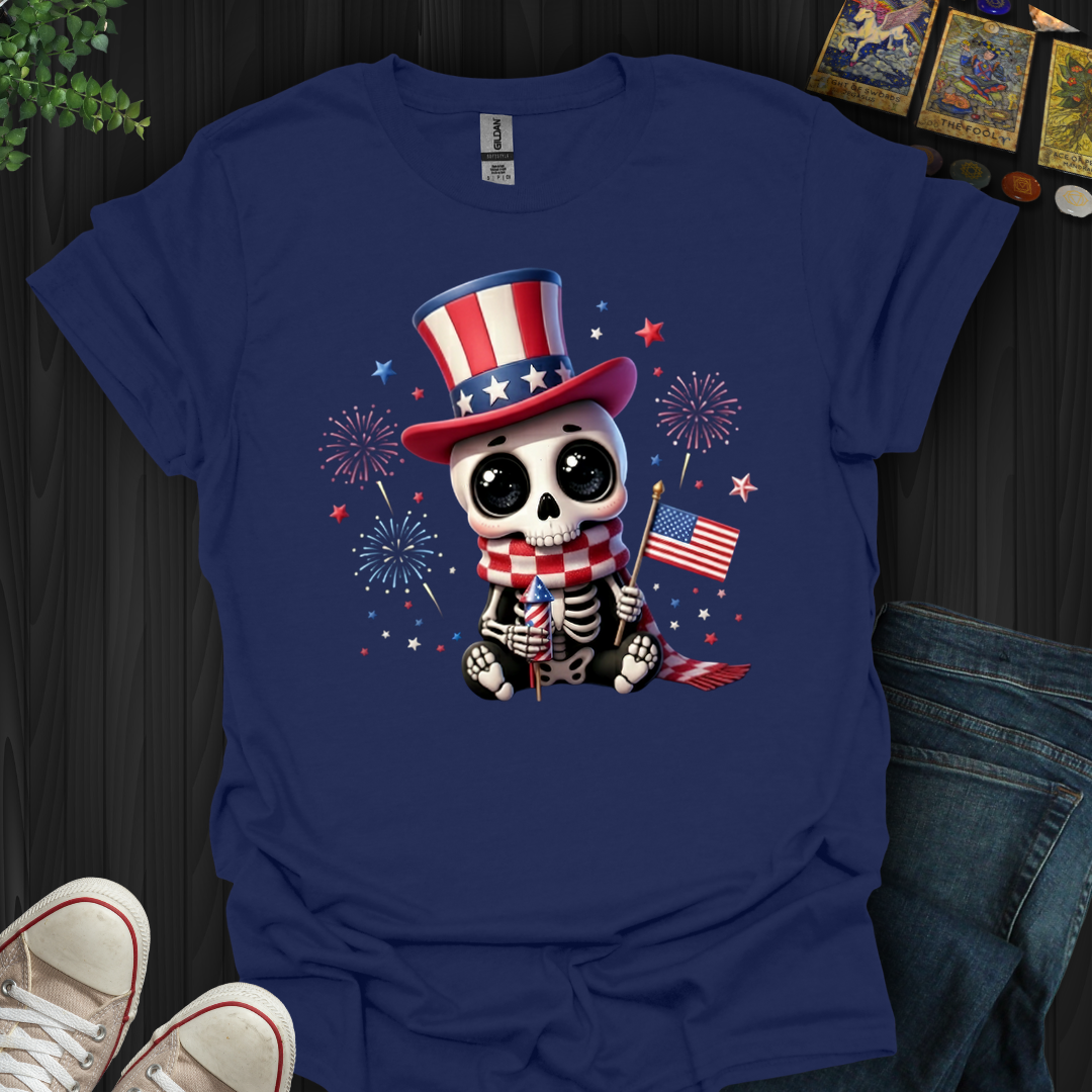 Red,White, And Dead Cute- T-Shirt