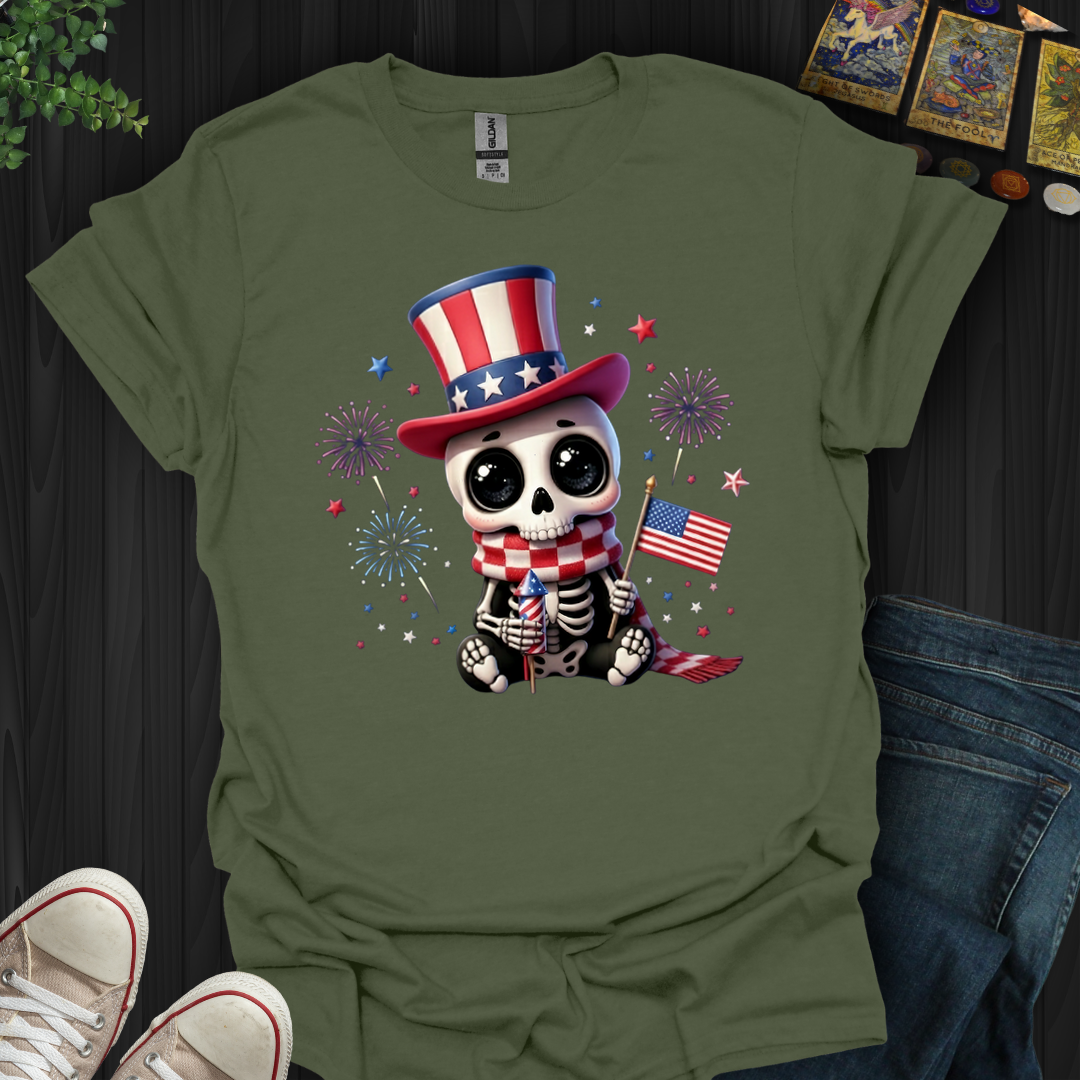 Red,White, And Dead Cute- T-Shirt