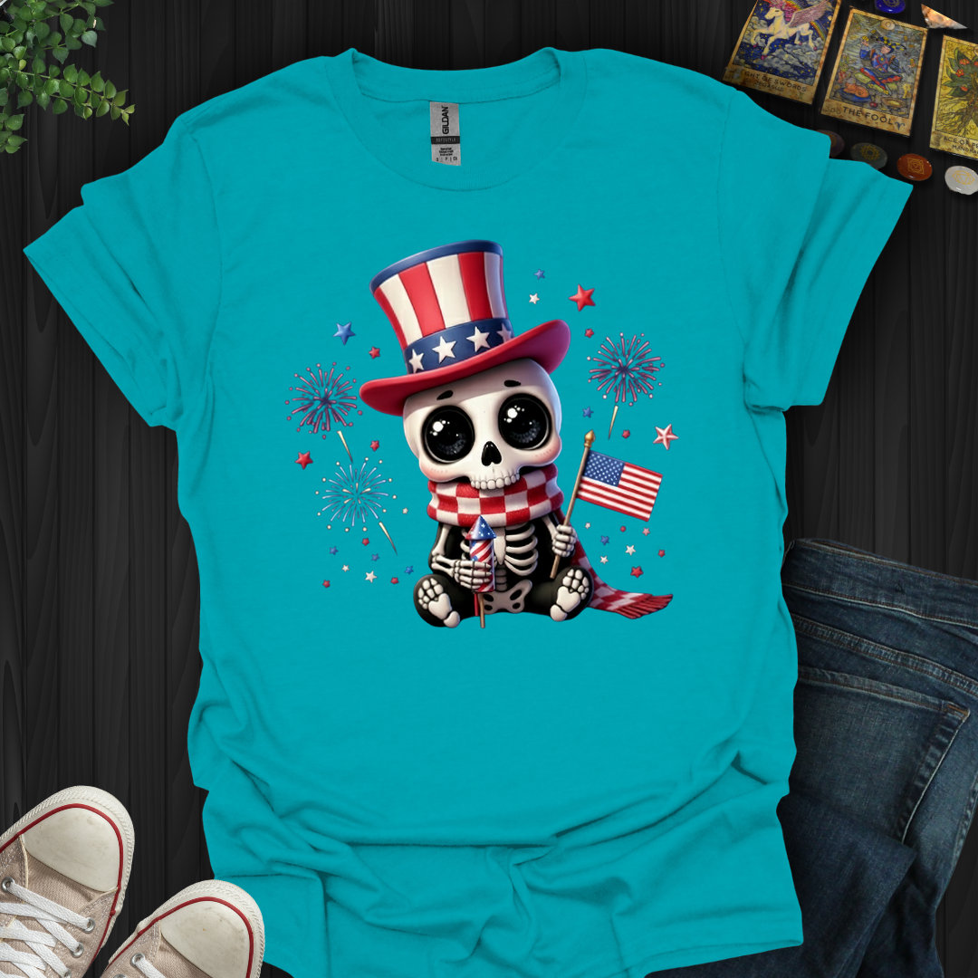 Red,White, And Dead Cute- T-Shirt