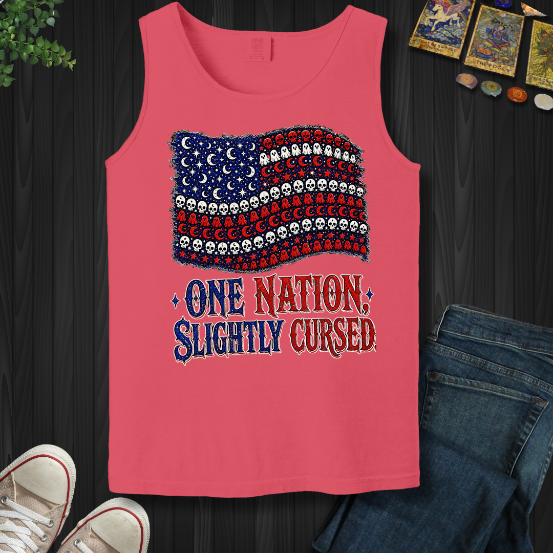 One Nation, Slightly Cursed- Tank Top