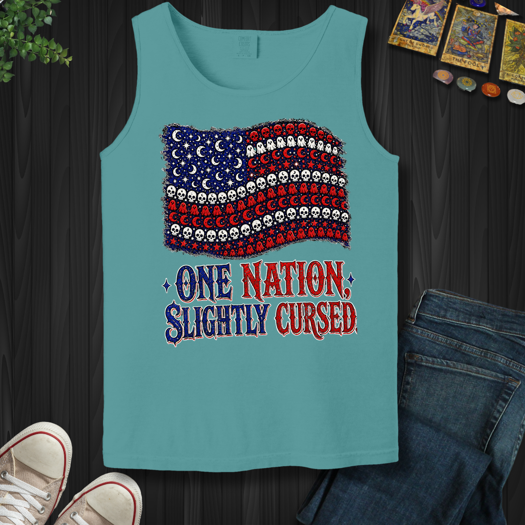 One Nation, Slightly Cursed- Tank Top