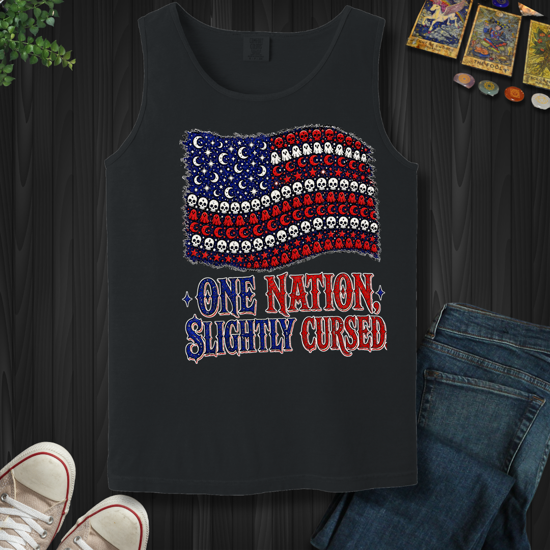 One Nation, Slightly Cursed- Tank Top
