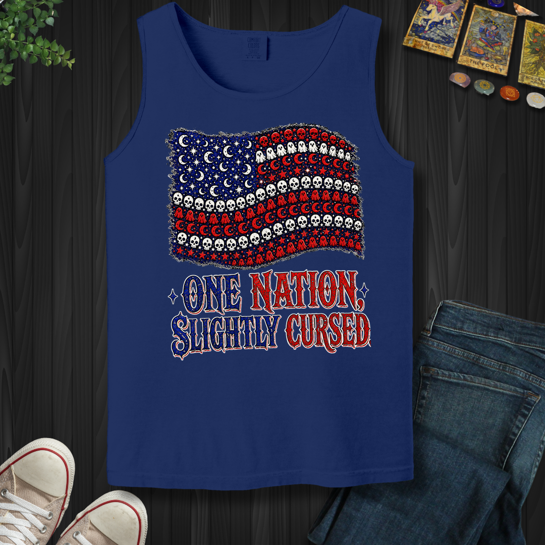 One Nation, Slightly Cursed- Tank Top