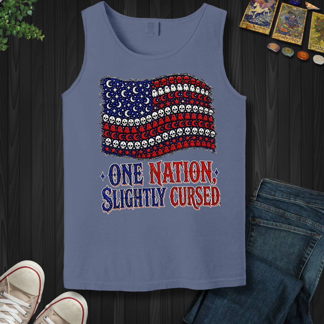 One Nation, Slightly Cursed- Tank Top