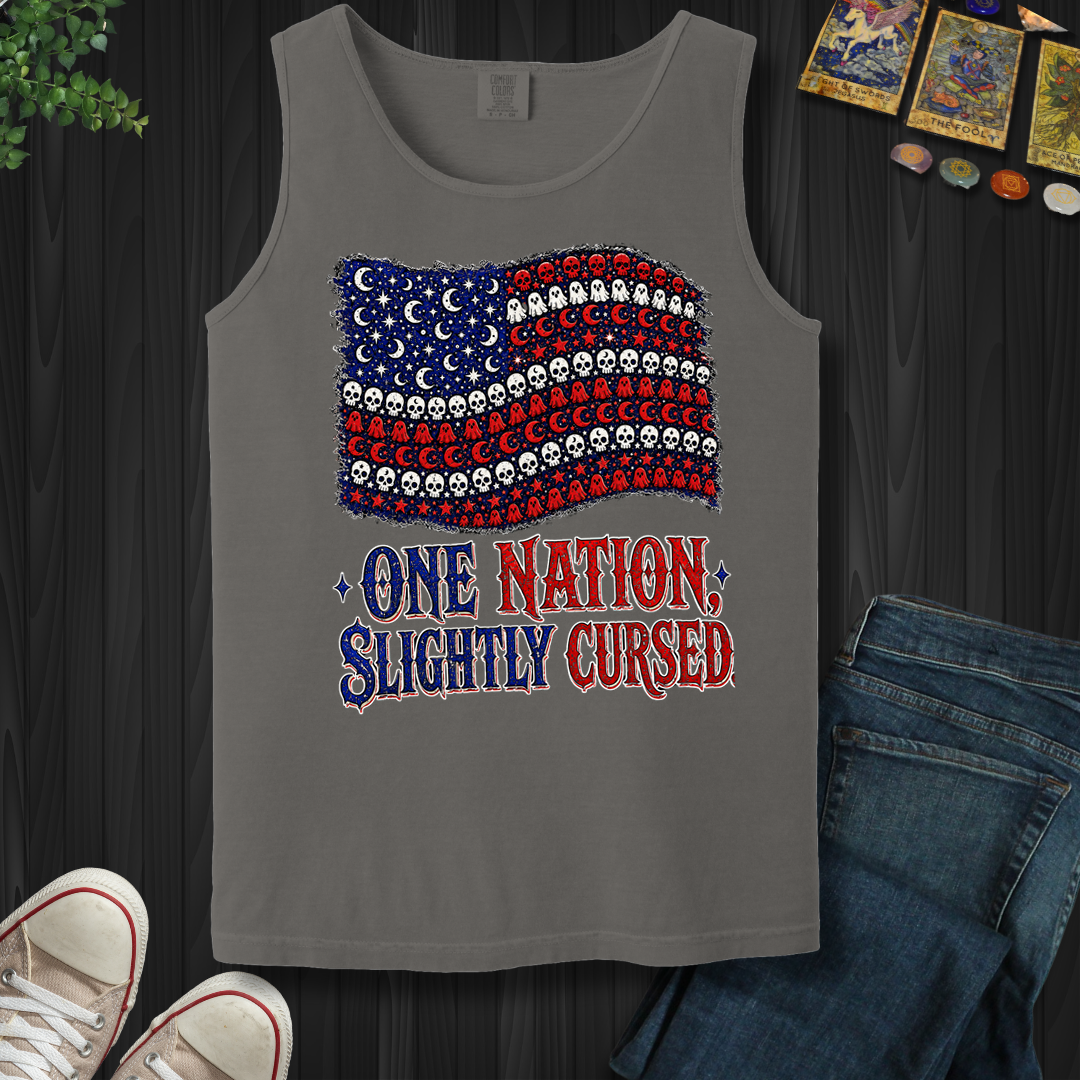 One Nation, Slightly Cursed- Tank Top