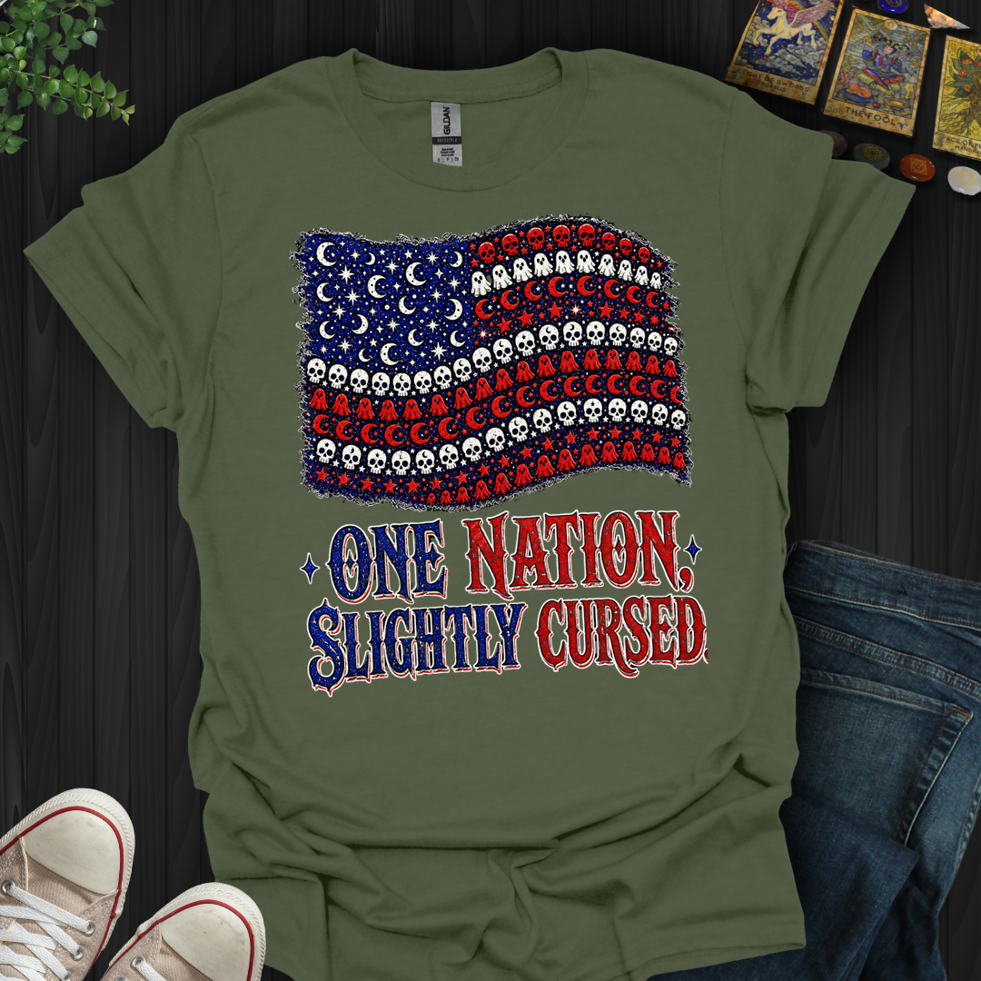 One Nation, Slightly Cursed- T-Shirt