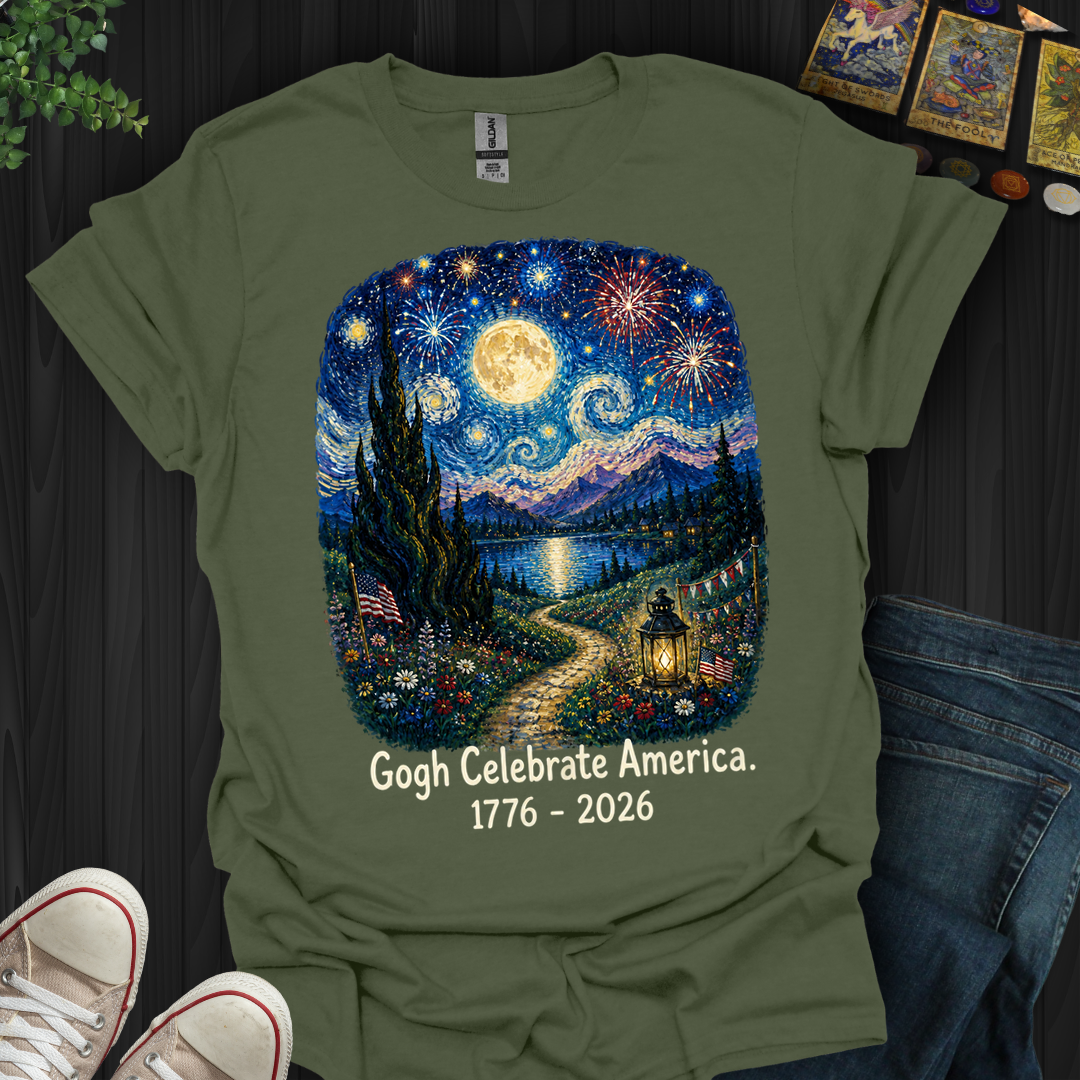 Gogh Celebrate America- T-Shirt