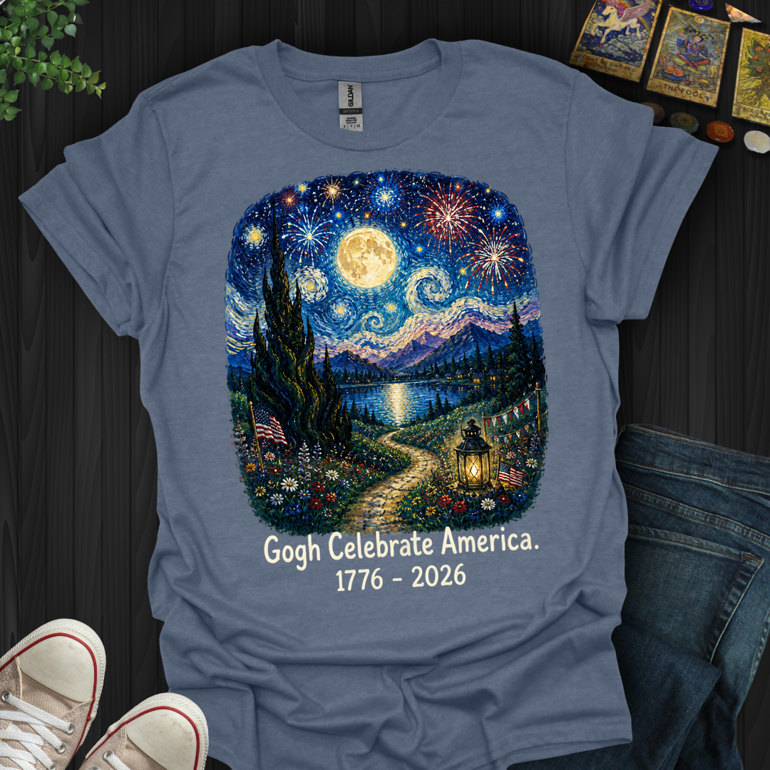 Gogh Celebrate America- T-Shirt