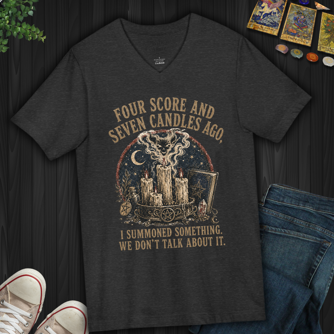 Four Score And Seven Candles- V-Neck