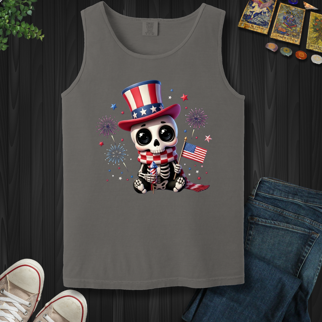 Red,White, And Dead Cute- Tank Top