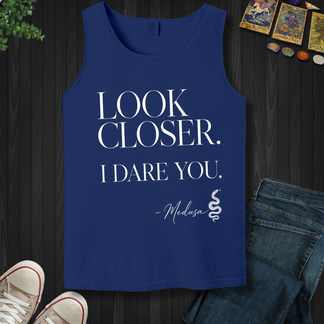 Look Closer, I Dare You Medusa- Tank Top