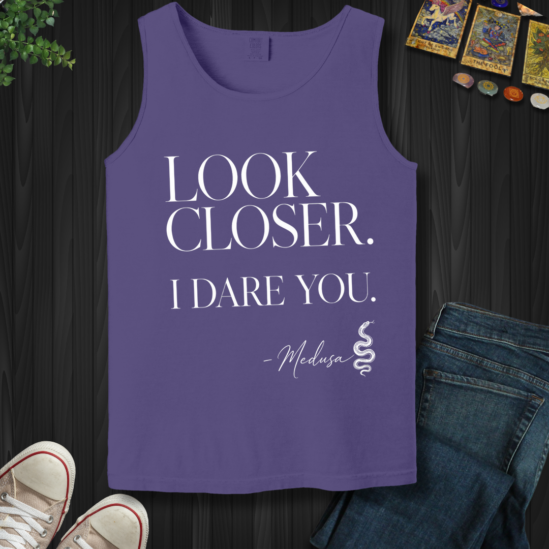 Look Closer, I Dare You Medusa- Tank Top