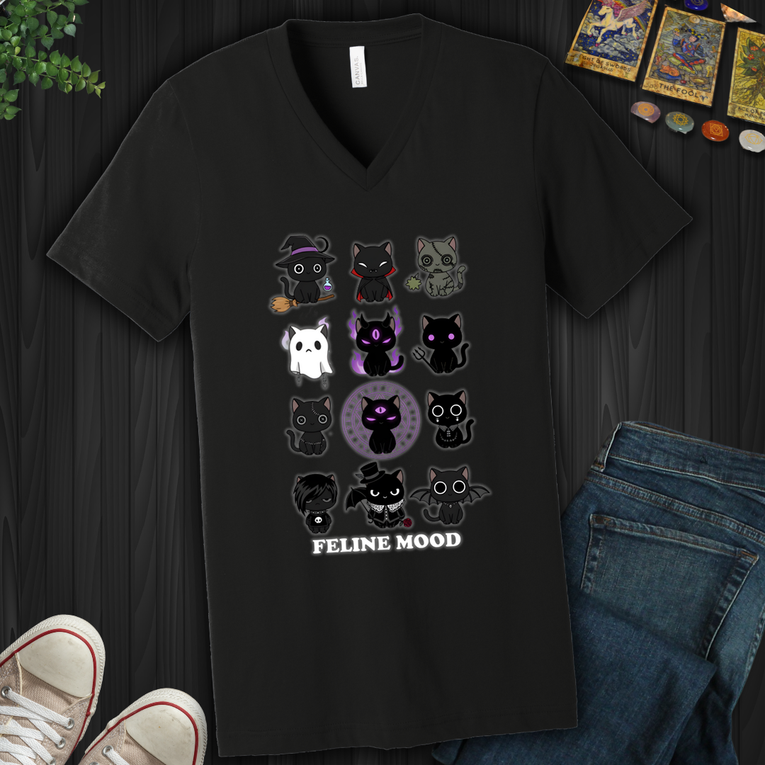 Feline Mood- V-Neck