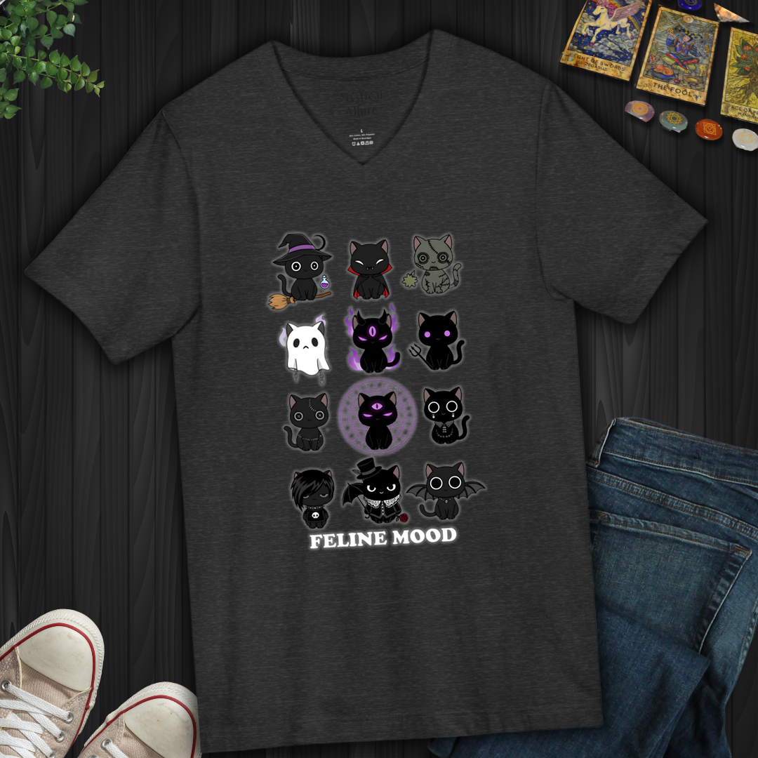 Feline Mood- V-Neck