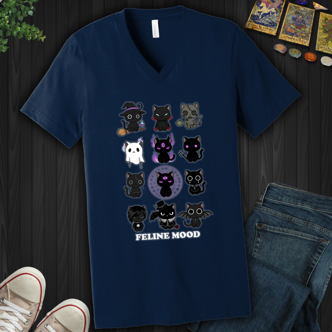 Feline Mood- V-Neck
