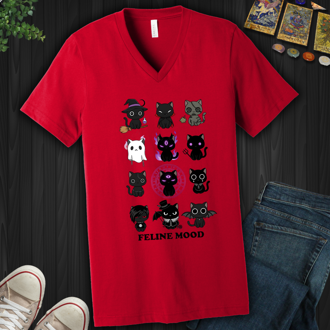 Feline Mood- V-Neck