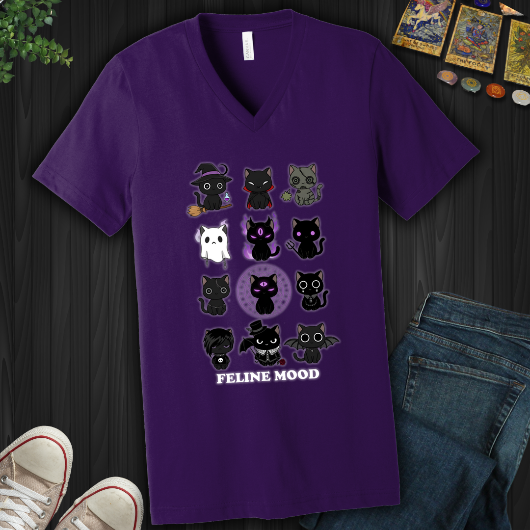 Feline Mood- V-Neck