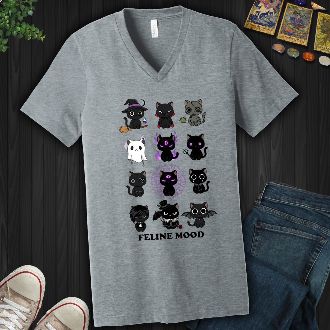 Feline Mood- V-Neck