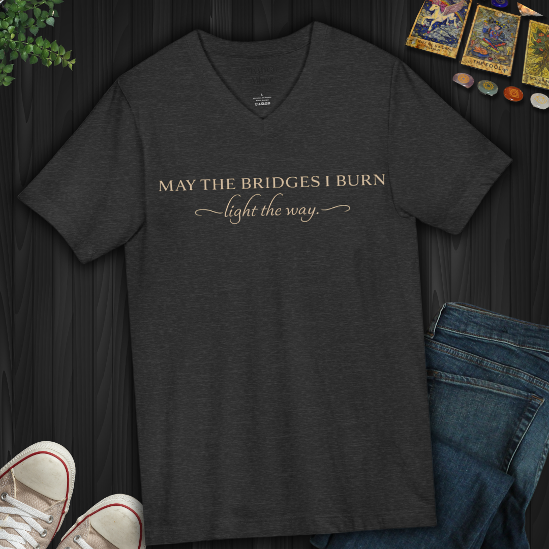 May The Bridges I Burn- V-Neck
