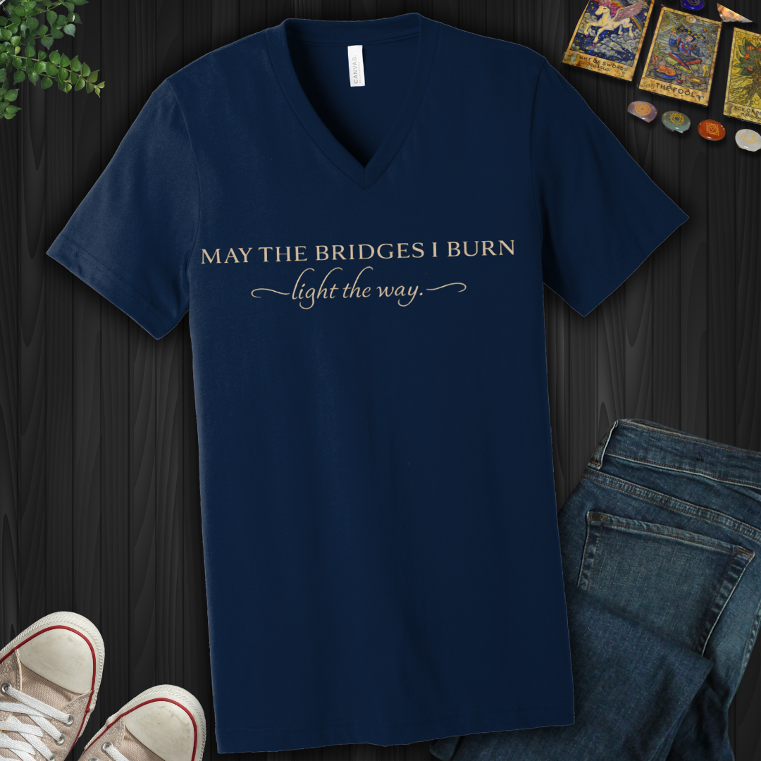 May The Bridges I Burn- V-Neck