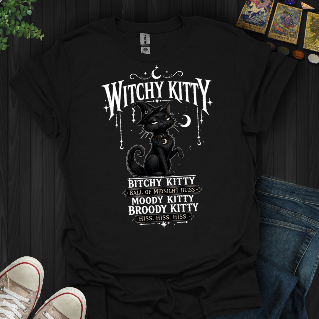 Witchy Kitty- T-Shirt