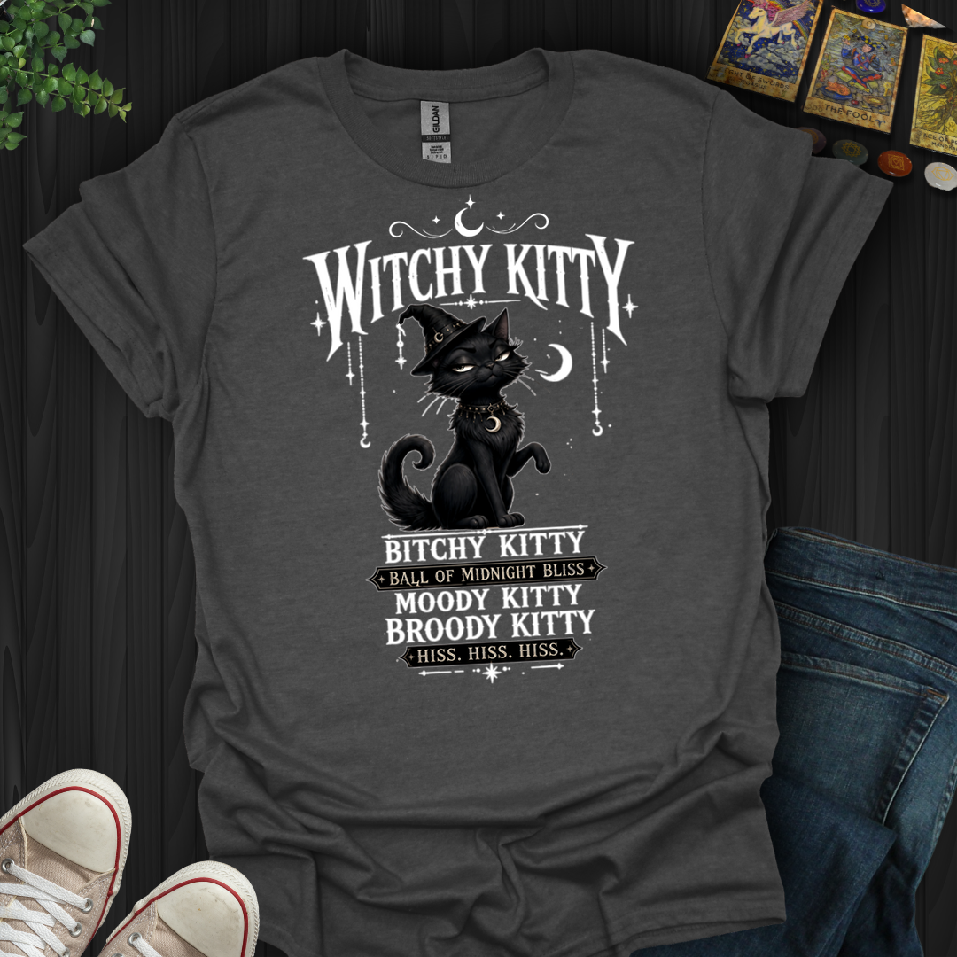 Witchy Kitty- T-Shirt