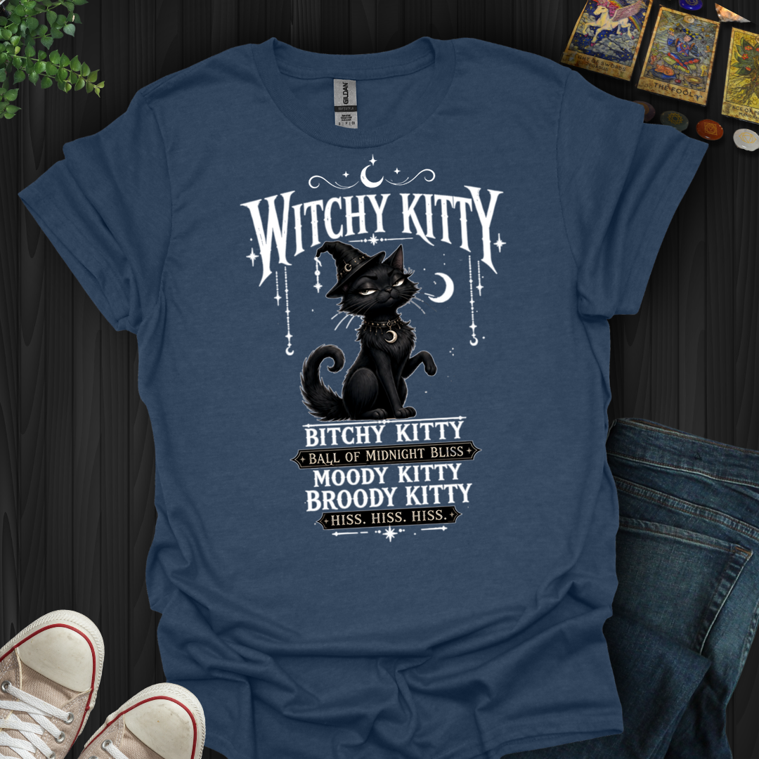 Witchy Kitty- T-Shirt