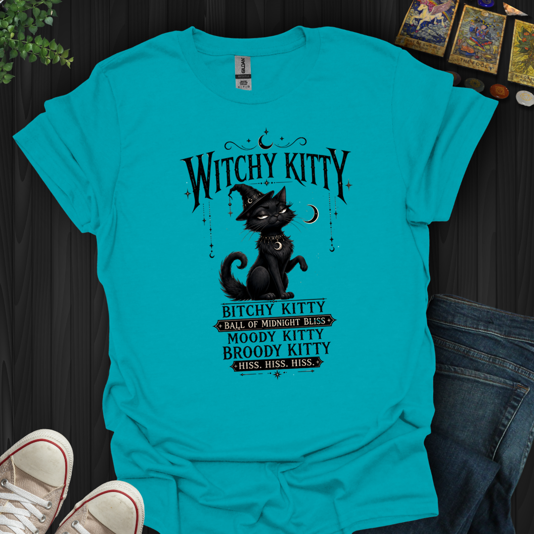 Witchy Kitty- T-Shirt