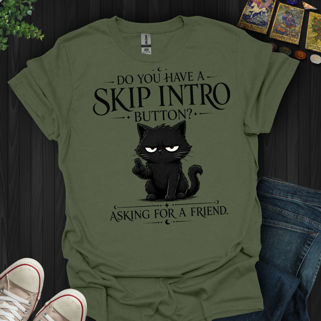 Skip Intro Button- T-Shirt