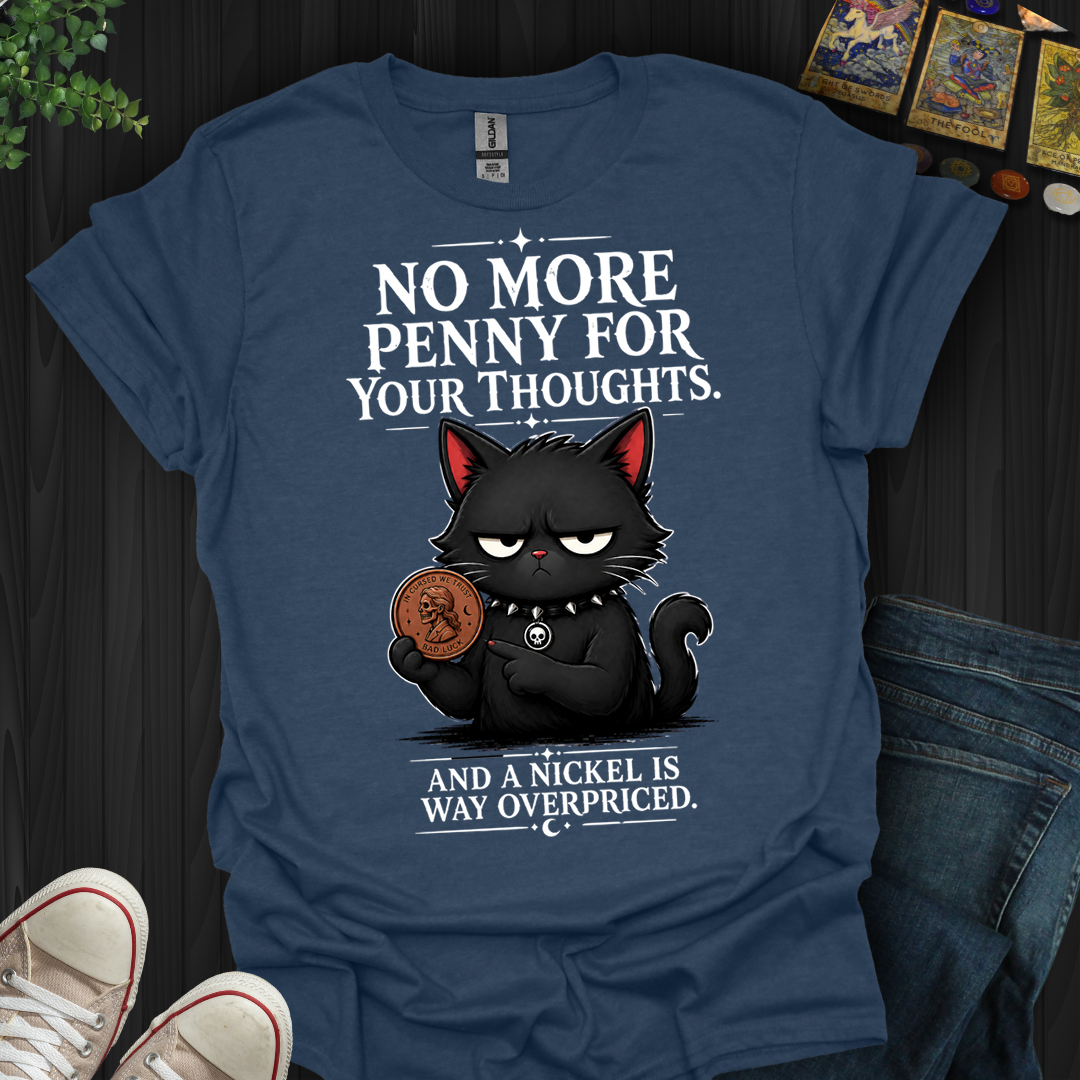 No More Penny For Your Thoughts- T-Shirt
