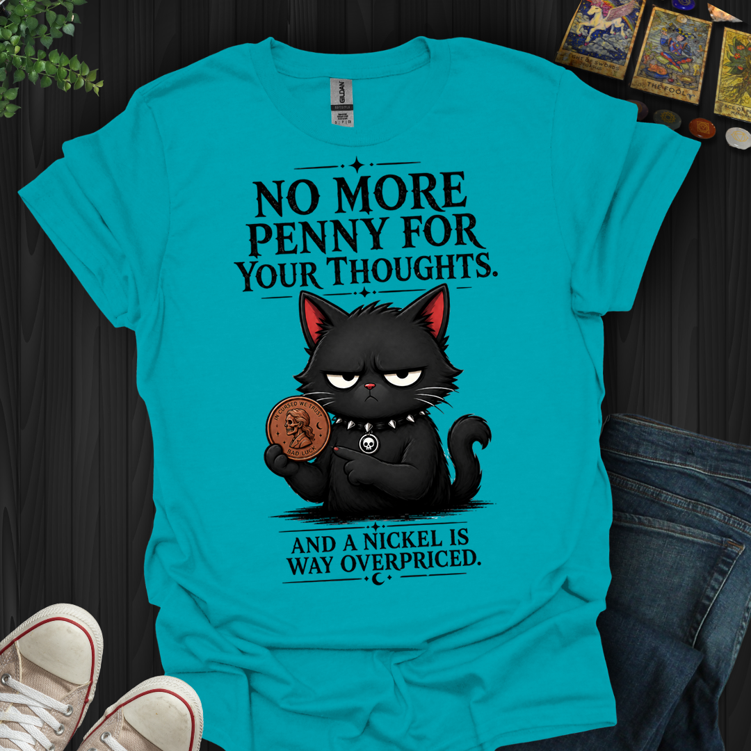 No More Penny For Your Thoughts- T-Shirt