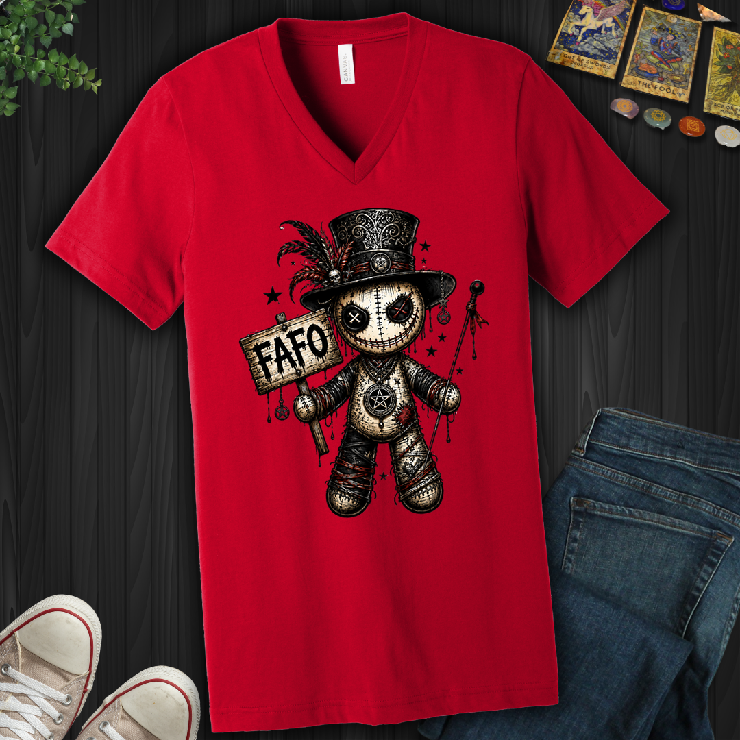 Fafo Voodoo Doll- V-Neck