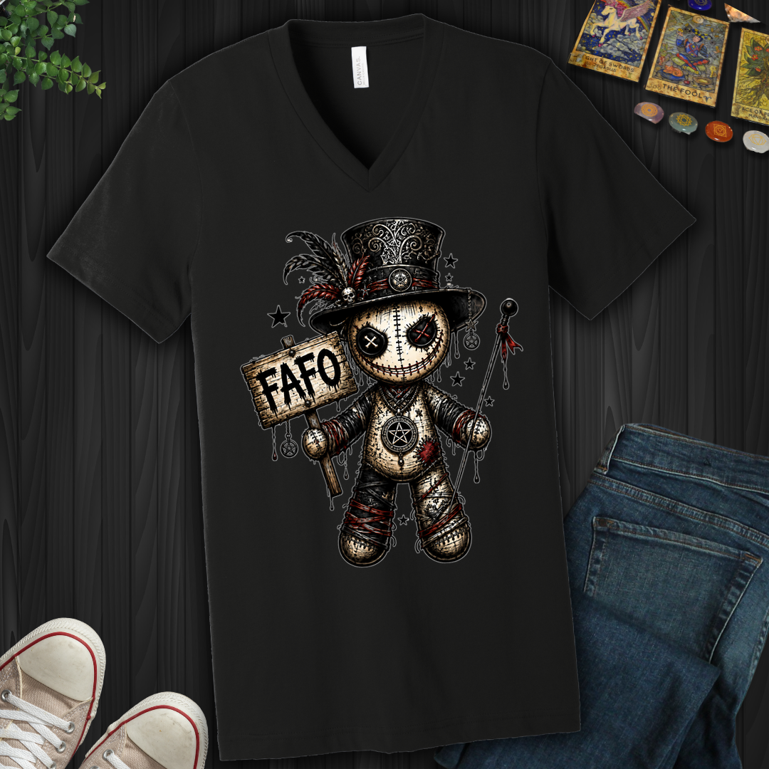 Fafo Voodoo Doll- V-Neck