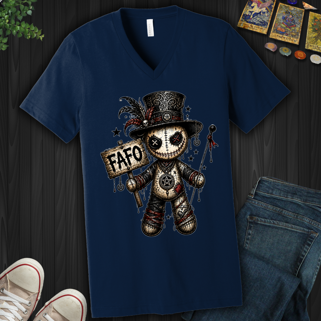 Fafo Voodoo Doll- V-Neck