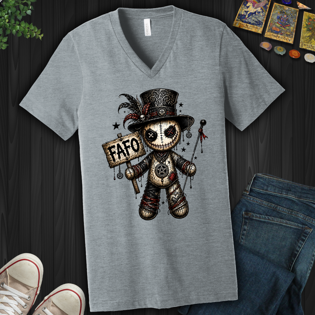 Fafo Voodoo Doll- V-Neck