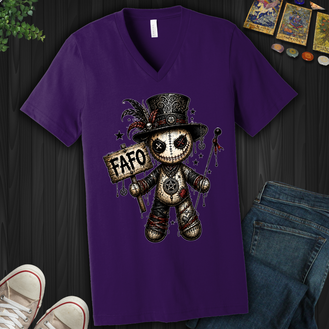 Fafo Voodoo Doll- V-Neck