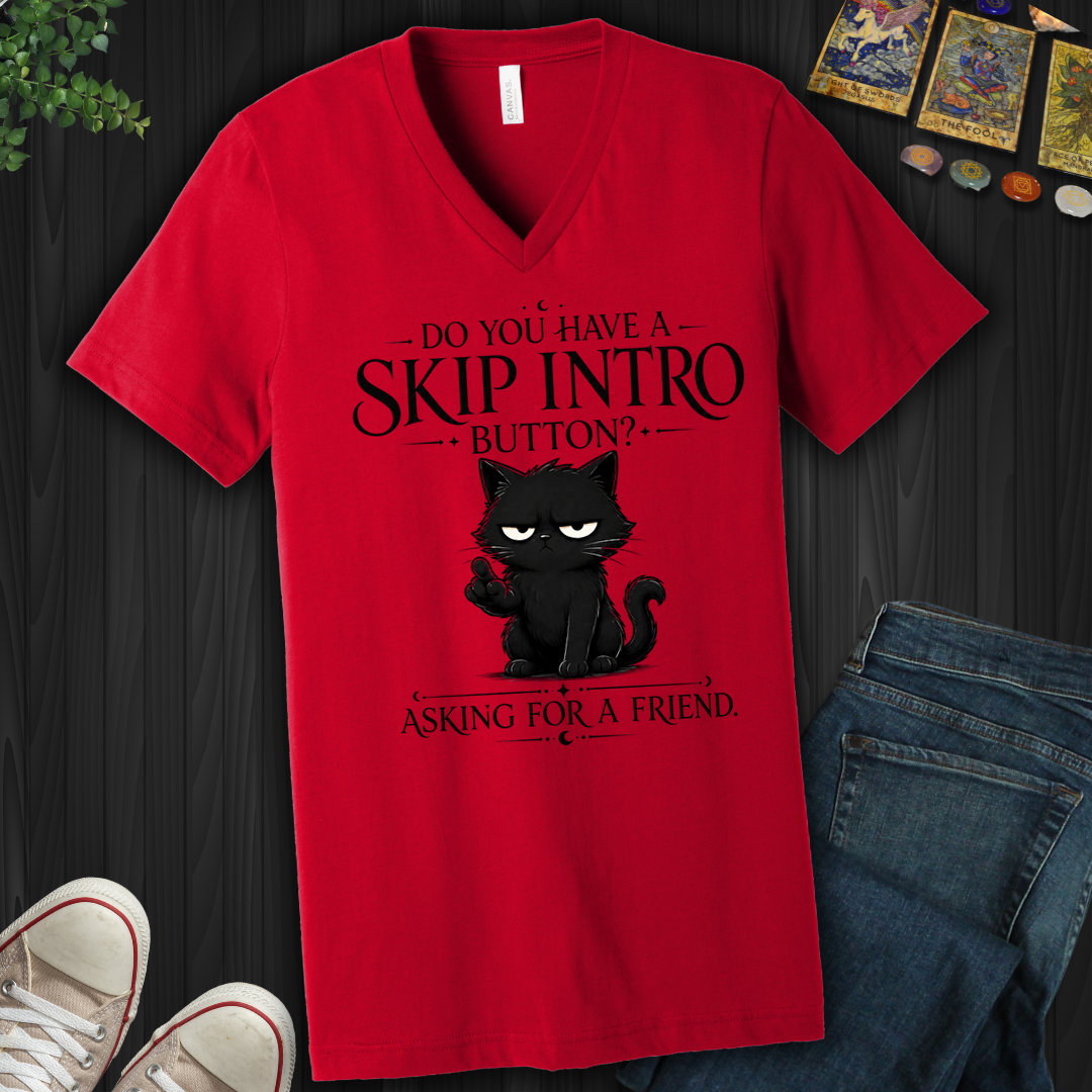 Skip Intro Button- V-Neck