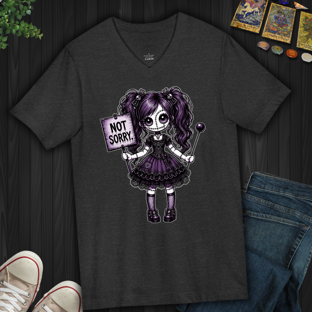 Not Sorry Voodoo Doll- V-Neck