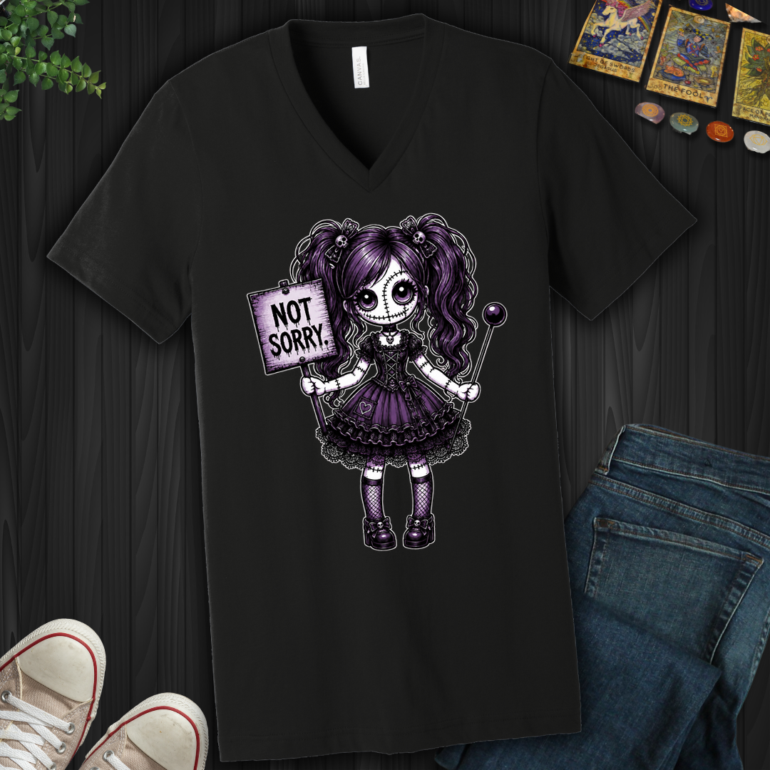 Not Sorry Voodoo Doll- V-Neck