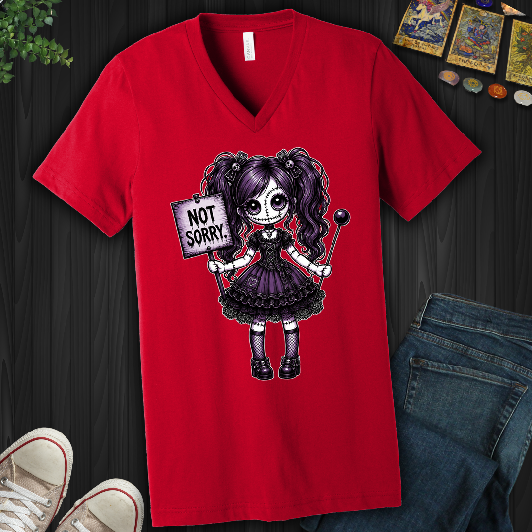 Not Sorry Voodoo Doll- V-Neck