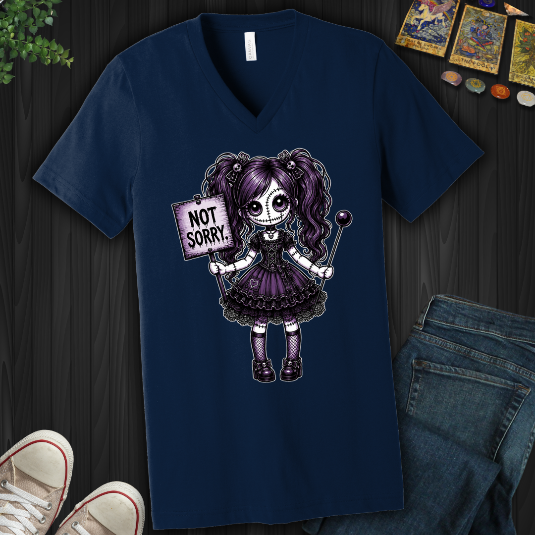 Not Sorry Voodoo Doll- V-Neck