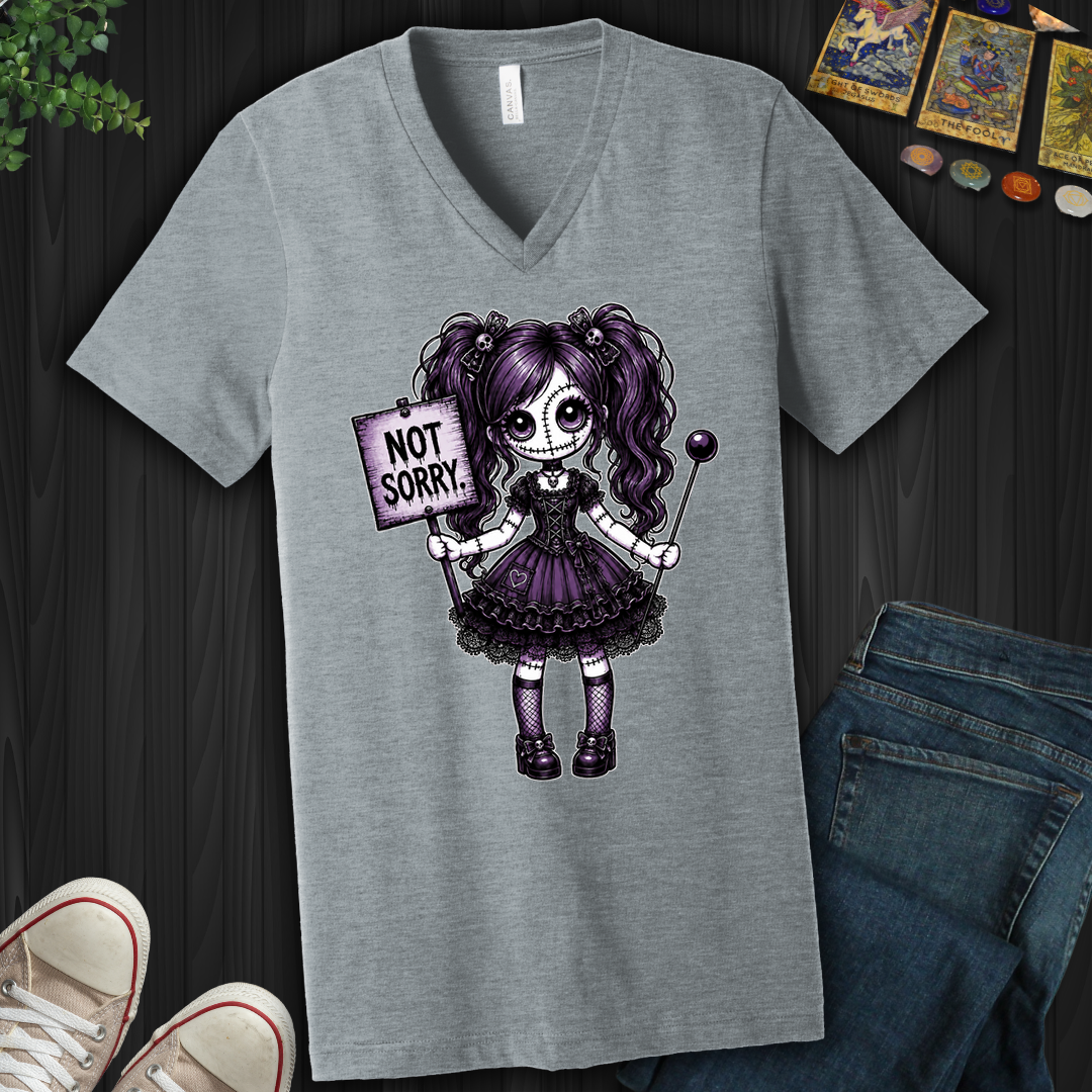 Not Sorry Voodoo Doll- V-Neck