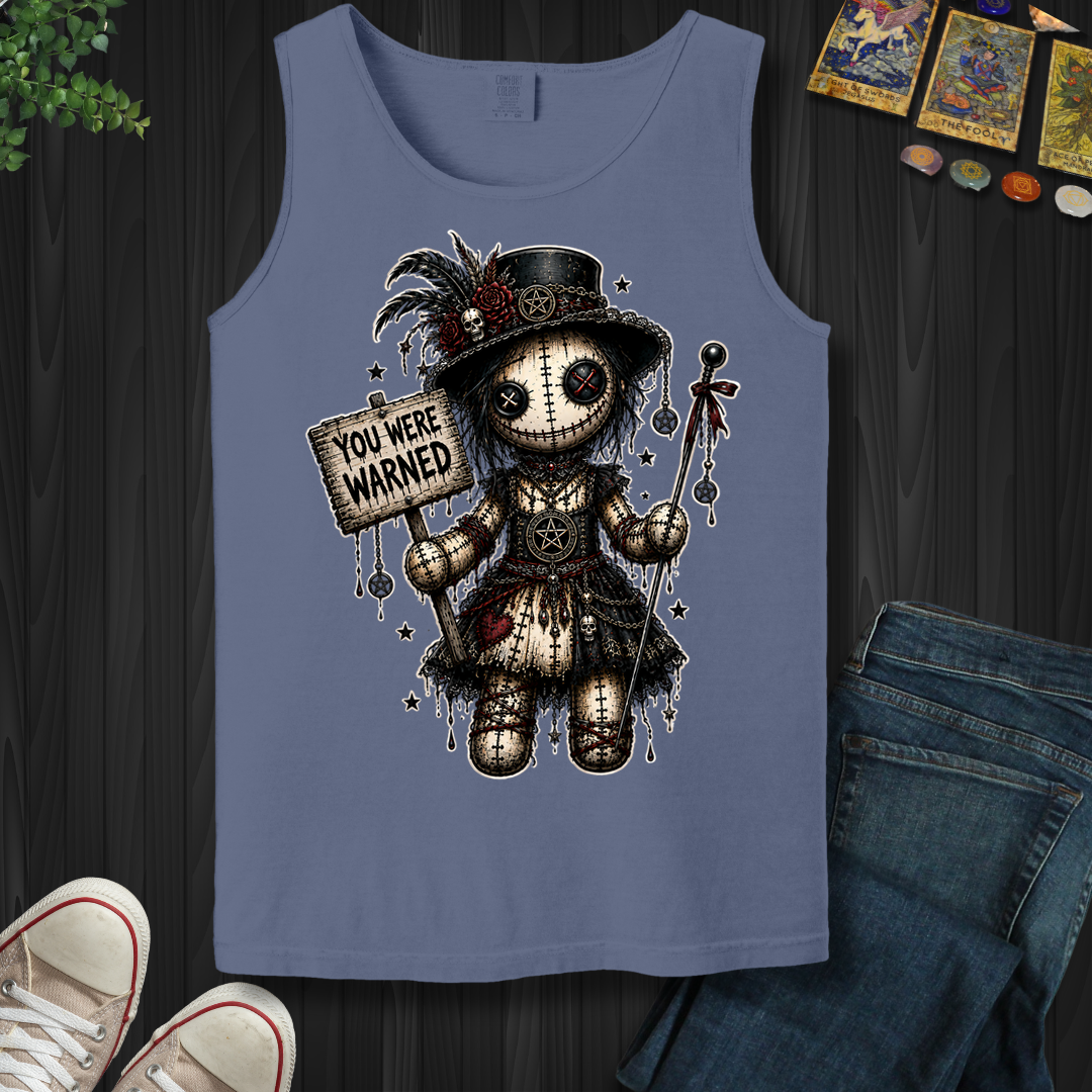 You Were Warned Voodoo Doll- Tank Top