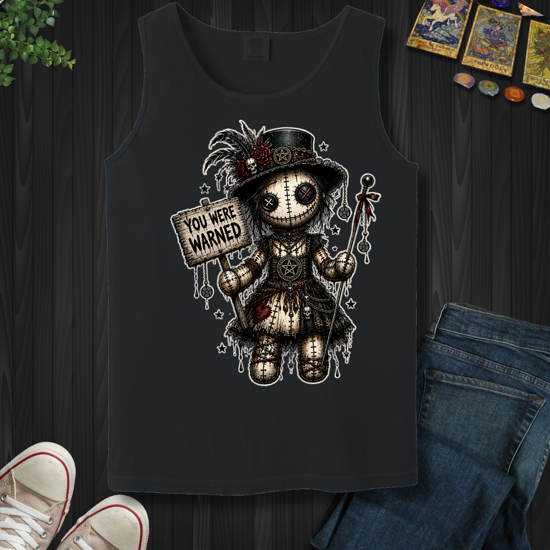 You Were Warned Voodoo Doll- Tank Top